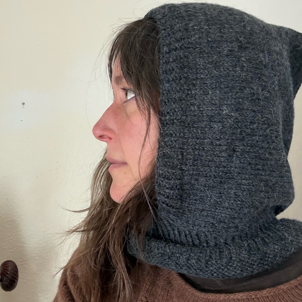 French Alpaca and Merino Pixie balaclava - Picture 3 of 4
